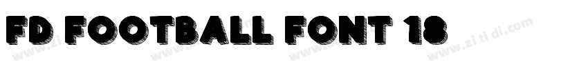FD Football Font 18字体转换